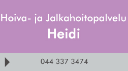 Hoiva- ja Jalkahoitopalvelu Heidi logo